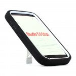 Wholesale BLU Studio 5.0 Armor Hybrid Case with Stand (Black White)